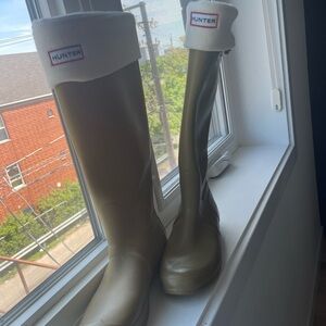 Hunter Tall Green Rain Boots